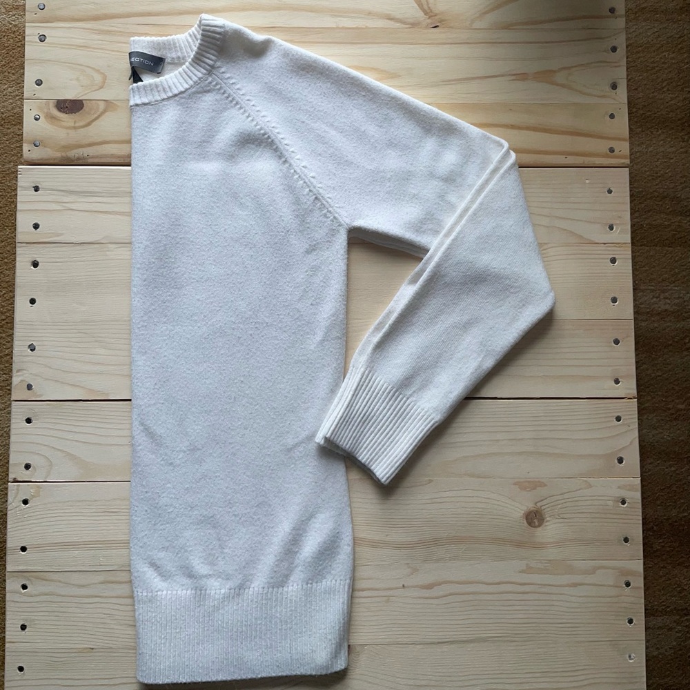 French Connection white long sleeve sweater